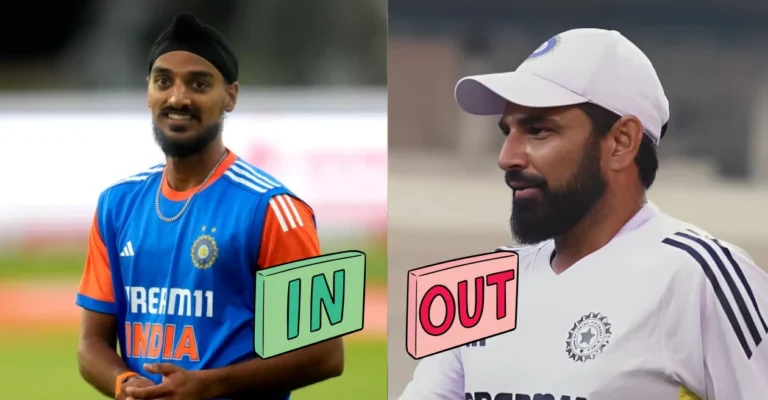 Changes in the game XI: Three in India and two in England during 4 T20i