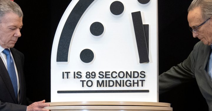 “Doomsday Clock” will hit 89 seconds until midnight, closest to it – National