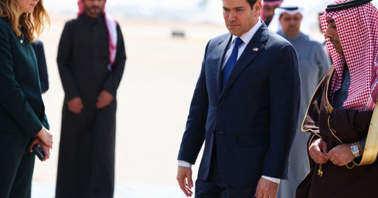 Rubio lands in Saudi Arabia to talk about Gaza and Ukraine