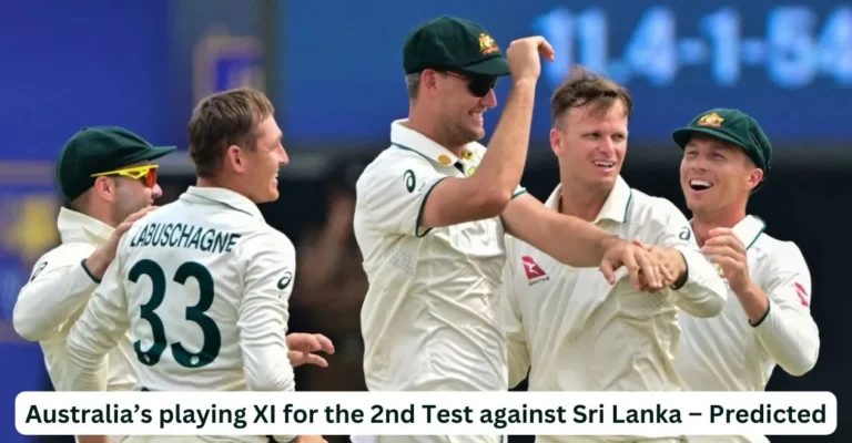 SL vs aus 2025: Australian playing XI for 2. Test against Sri Lanka – predicted