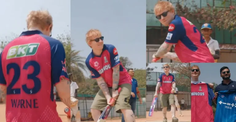 Watch: Ed Sheeran shows its cricket skills in the Rajasthan Royals dors Shane Warne’s Jersey camp