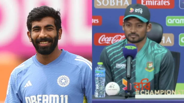 Hired Hossain Shanto offend Jasprit Bumrah at a press conference