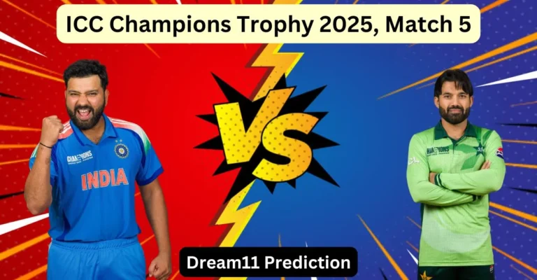 Inde VS then, ICC Champions TROPHY 2025: Prediction of the match, dream team11, fantasy Cricket Tips & Pitch Report | India vs Pakistan