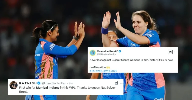 Twitter reactions: Bombai Indians seal their first victory WPL 2025 defeat Giants Gujarat in Vadodar