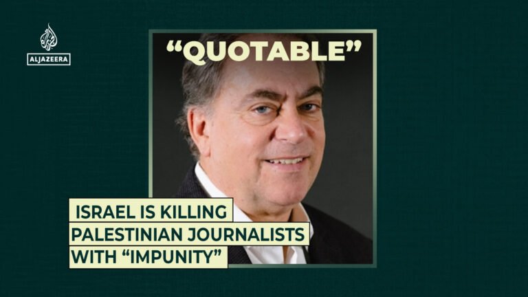 Israel kills Palestinian journalists “impunity”