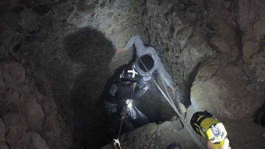 Crews save teens of 50 feet deep California Mileshaft: Watch
