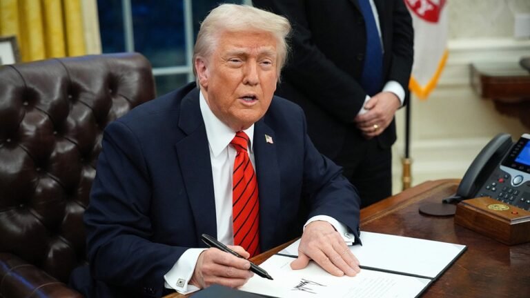 Donald Trump discusses a “gold card” visa during a White House visit