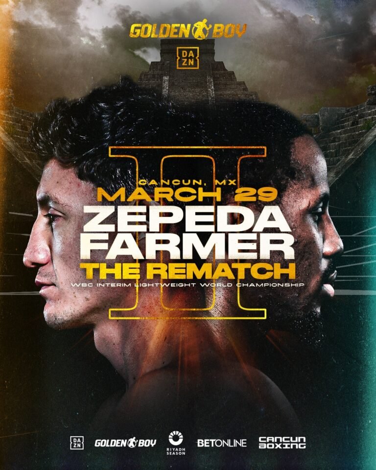 Vs. Farmer 2 Rechath Set on March 29 in Cancun Live On Dazn