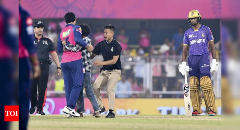 Follow: Fan attacks the playground to meet Riyan Parag during the IPL 2025 match in Guwahati | Cricket news – Tech Word News