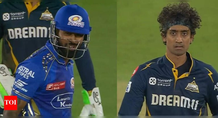 ‘F ** k off!’: Hardik Pandya, Sai Kishhore are going from a heated point to appear in GT vs Mi | Cricket news – Tech Word News