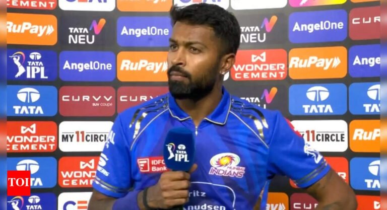 Hardik Pandya fined after Bombai Indians maintain a slow excessive degree vs gujarat titans | Cricket news – Tech Word News