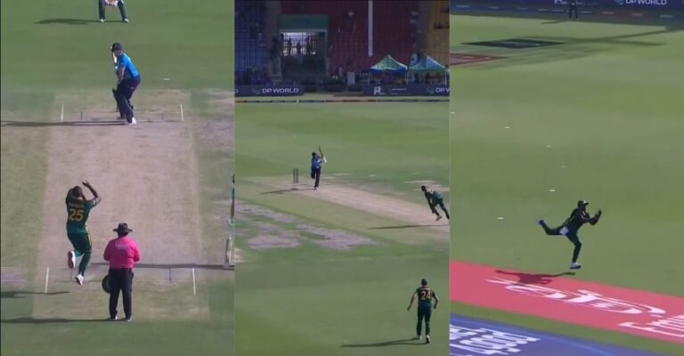 ENG vs SA [WATCH]: Lungi Ngidi plucks a running screamer to dismiss Jamie Overton in Champions Trophy 2025