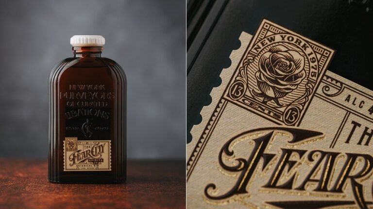 Crime-Ridden New York City in 1975 inspires the design of the gin, branding bottles