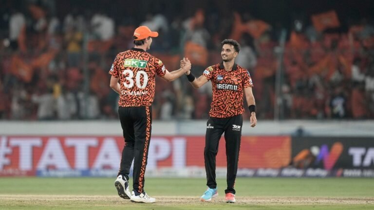 Why could Harshal patel show up as a Trump Sunrisers card in a high Hyderabad score