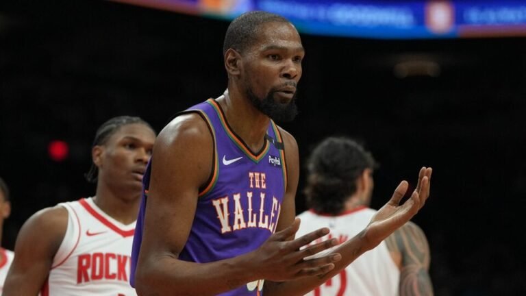 NBA: Kevin Durant wounded, Dillon Brooks fired when Phoenix Suns fell into Houston Rockets in Blowout Loss