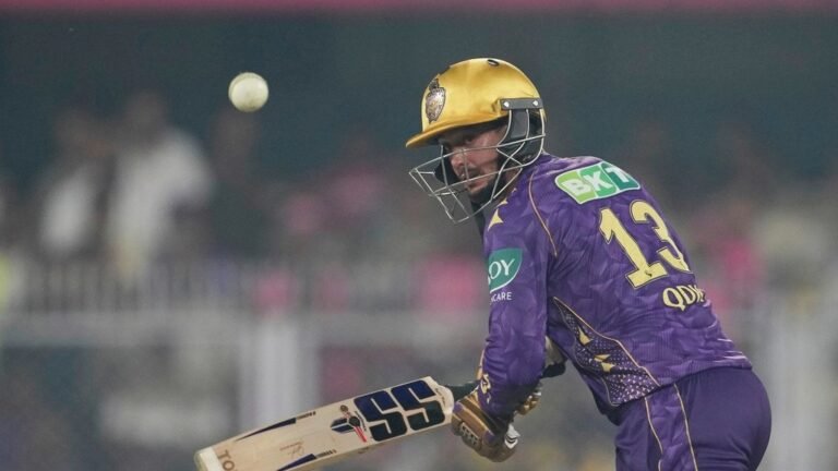 IPL 2025: Quinton de Kock Reduces the impact of retirement after a record 97 for KKR vs RR