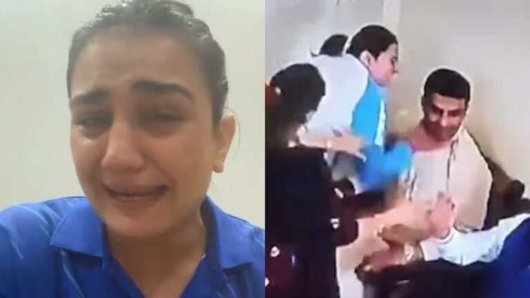 Boxer Saweets, seen attacking husband in the video, claims to be interested in men