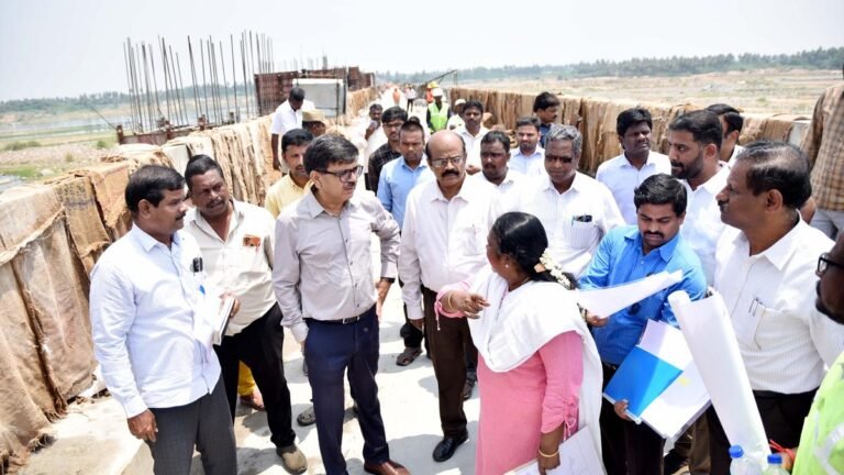 Another main secretary reviews the progress of the new Barrage design and the project of connecting the river to the Kausery-Gundar