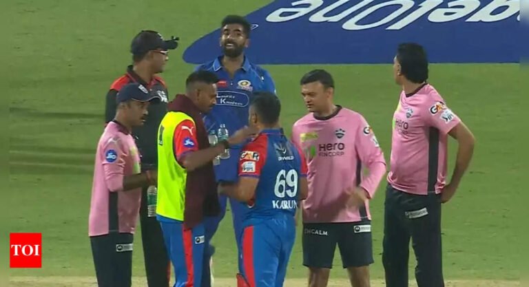 Watch: Jasprit Bumrah, Karun Nair heated the exchange during DC vs Mi, Rohit Sharma brings laughter | Cricket news – Tech Word News