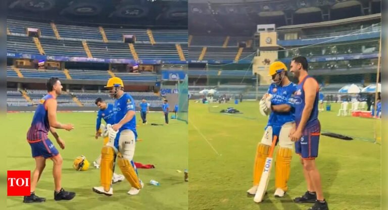 Watch: MS Dhoni threatens to hit former teammate The Bat | Cricket news – Tech Word News