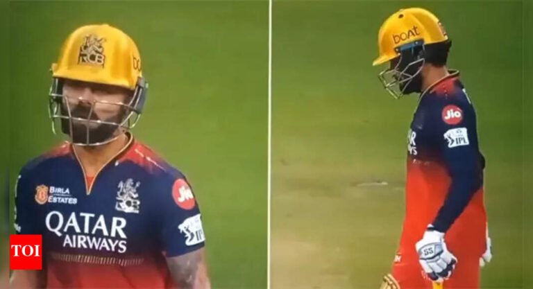 RCB vs pbks, IPL 2025: virat kohli algae in rajat Patidar in heated mix of medium