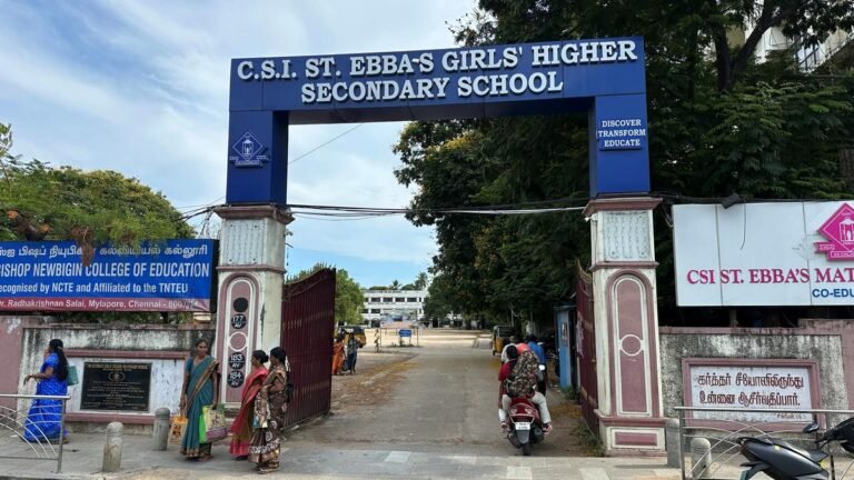 School in Mylapore that receives the poor