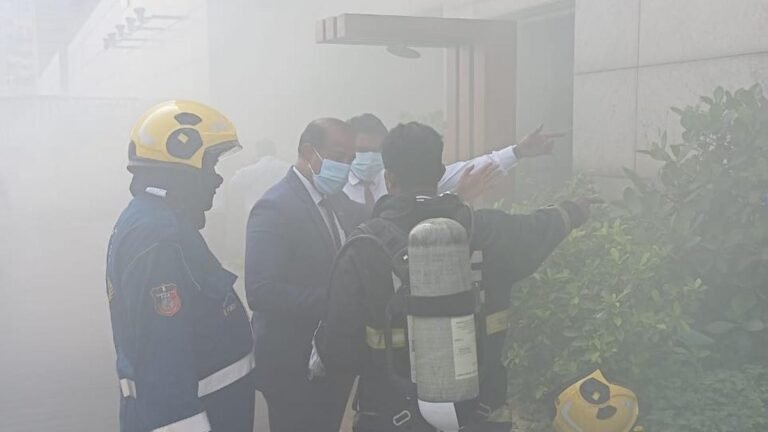 Fire frightened in HYATT Park at Hyderabad’s Banjara Hills; No injuries were reported