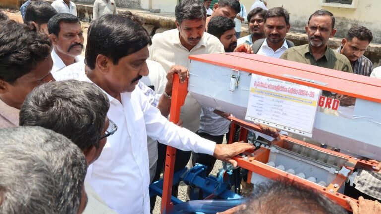 Drone technology has reduced the difficulties of farmers, says AP R&B Minister
