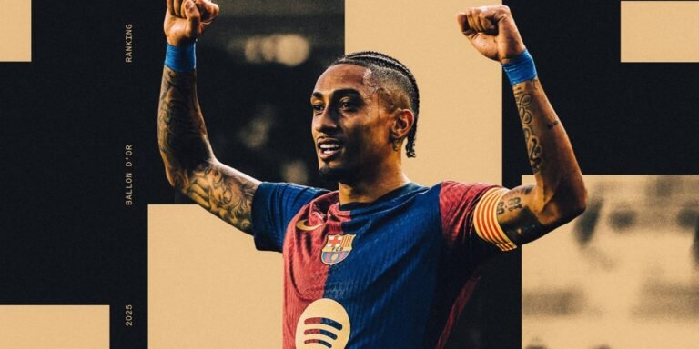 Favorit rating to win 2025 Ballon d’Or: Is Raphinha now in a position?
