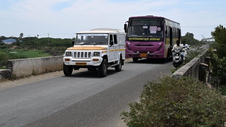 Motorway Department for the construction of a new bridge over Koraiyar on Madurai Road in Tiruchi
