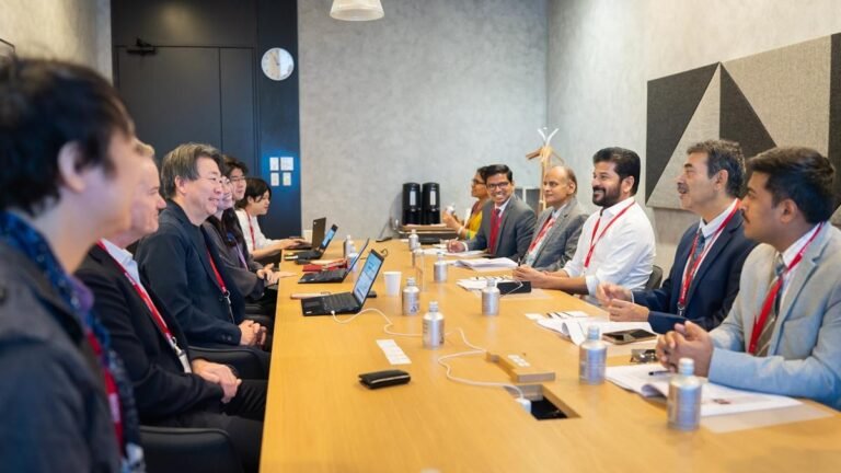 Revanth Reddy meets the best Japanese conglomerate, Marquee Global Investor for Future City bags