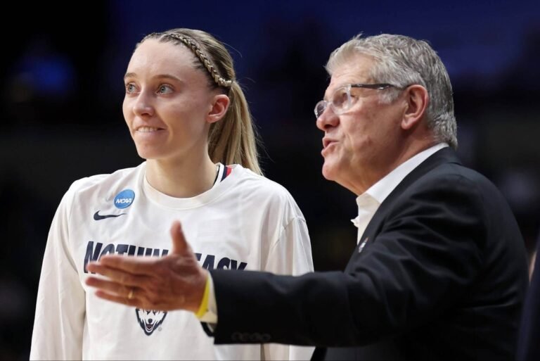 At the Quest Championship, Uconn’s Paige Bueckers and Geno Auriemma bring best within