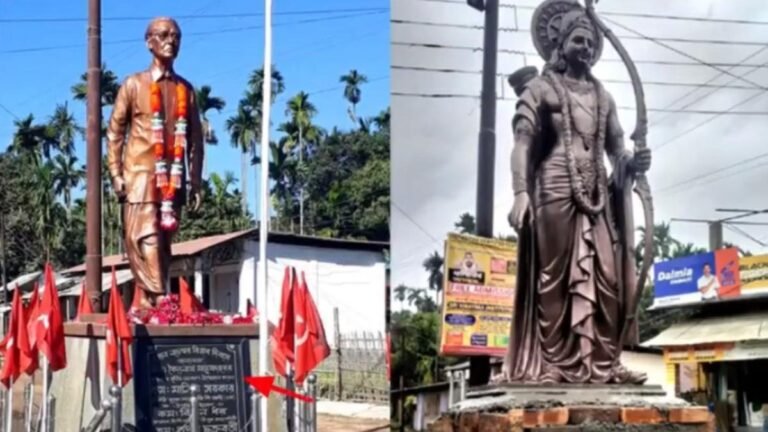 Moving Lord Ram’s Idol from the pedestal where the statue of the Communist leader stood: CPI (m) to Tripura cm