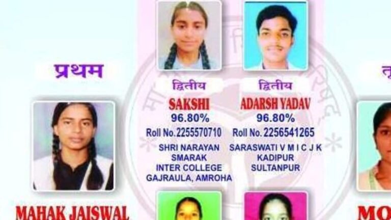 Who is Mahak Jaiswal? UP plate 12. Topper provides 97.2% | The news today