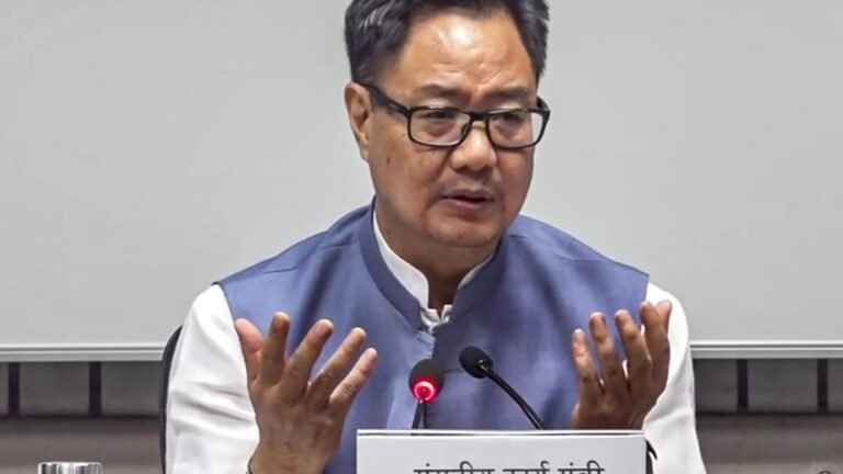 Kiren Rijiju prevents the decision to organize a debate on manipure last midnight