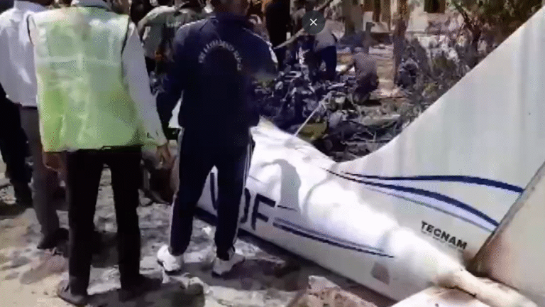 AMRELI Aircraft crash: Pilot killed in gujarat when the coaching plane crashes in the Amreli district
