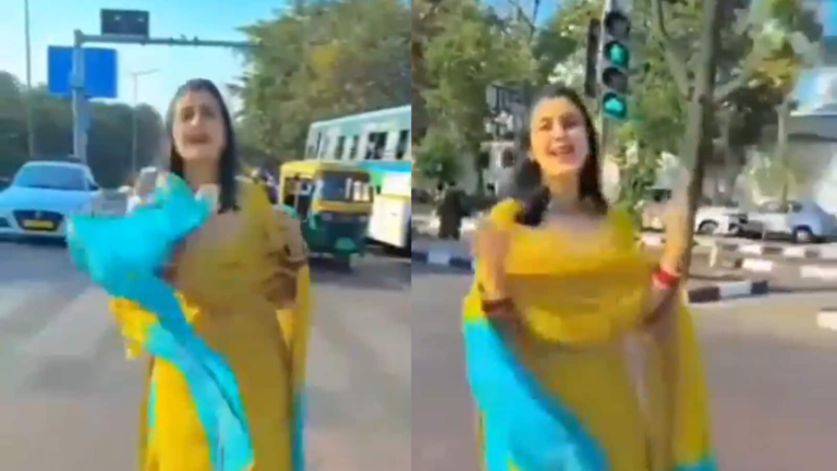 Viral Video: The Wrong of the Instagram of the winch stops the traffic, Chandigarh Cop in Trouble lands; Netizens ask “what is this addiction” The news today