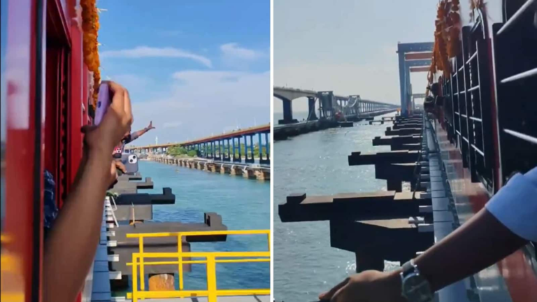 Follow: The first train crosses the new Pamban bridge, which starts PM Modi | The news today