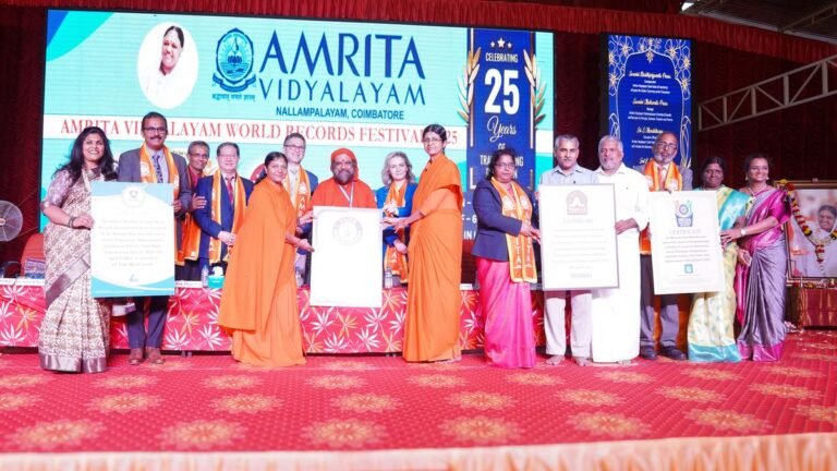 Amrita Vidyalayam denotes 25 years with world records
