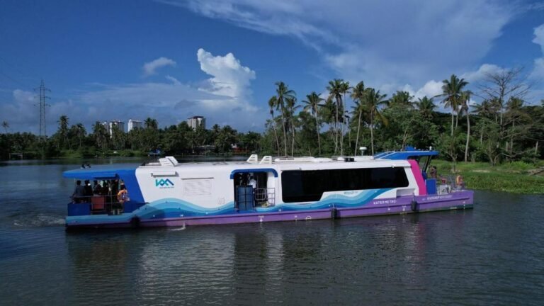 A study of traffic on the anvil to assess the feasibility of starting the water metro in Kollam and 17 other cities