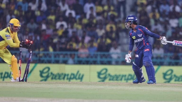 MS Dhoni completes 200 release in IPL with amazing gloves vs lsg