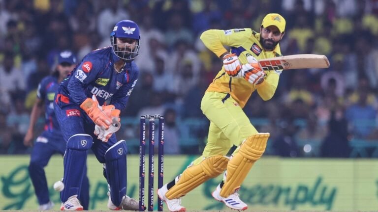 IPL 2025: Ravindra Jadeja fails after promotion to number four, gets at 7