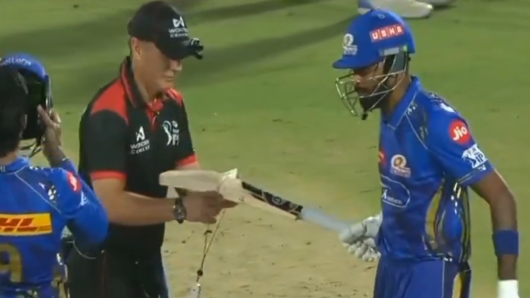 IPL 2025: Why did the Referees check the size of the bat Hardik Pandya?