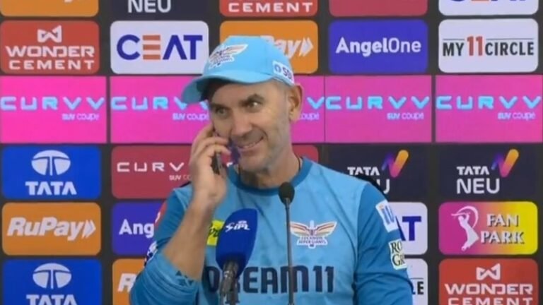Watch: LSG Coach Justin Langer happily chooses calls from reporter’s mother in Presser