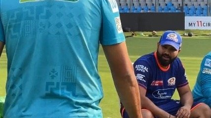 Watch: funny joke Rohit Sharma with LSG SHARDUL THAKUR during the network
