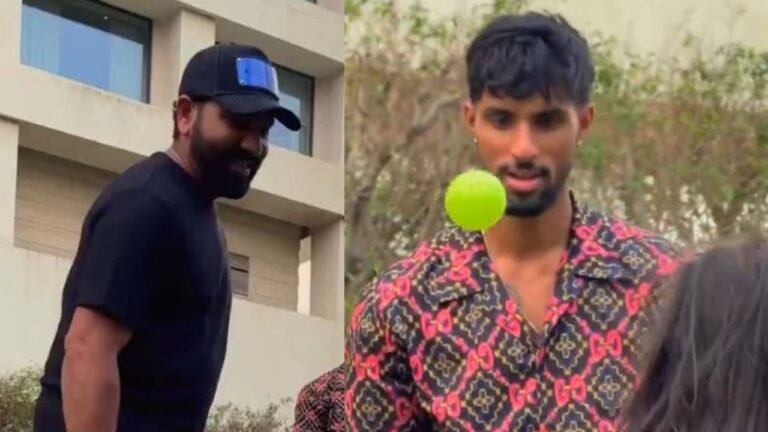 Watch: Rohit Sharma enjoys pickleball with daughter Samira, I have a tilak varma