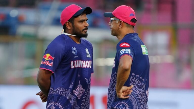 Rr will not rush injuries Sanju Samson: Rahul Dravid on the availability of captain vs mi