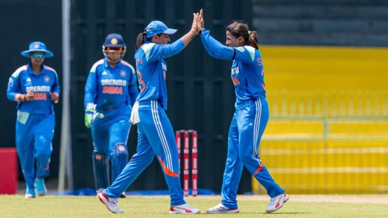 Sneh Rana, the scenario of the India India pitch to the banging above Sri Lanka in the female tri-series