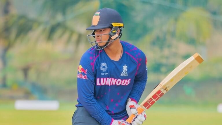 Watch: VAIBHAV SURYAVANSHI, 14, hit the first balls six to announce to the debut of IPL