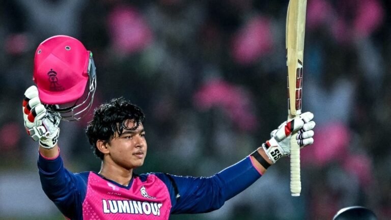 IPL 2025: 14-LYLD VAIBHAV SURYAVANSHI SMASHES 35-BALL STO, BREAKS WORLD RECORD